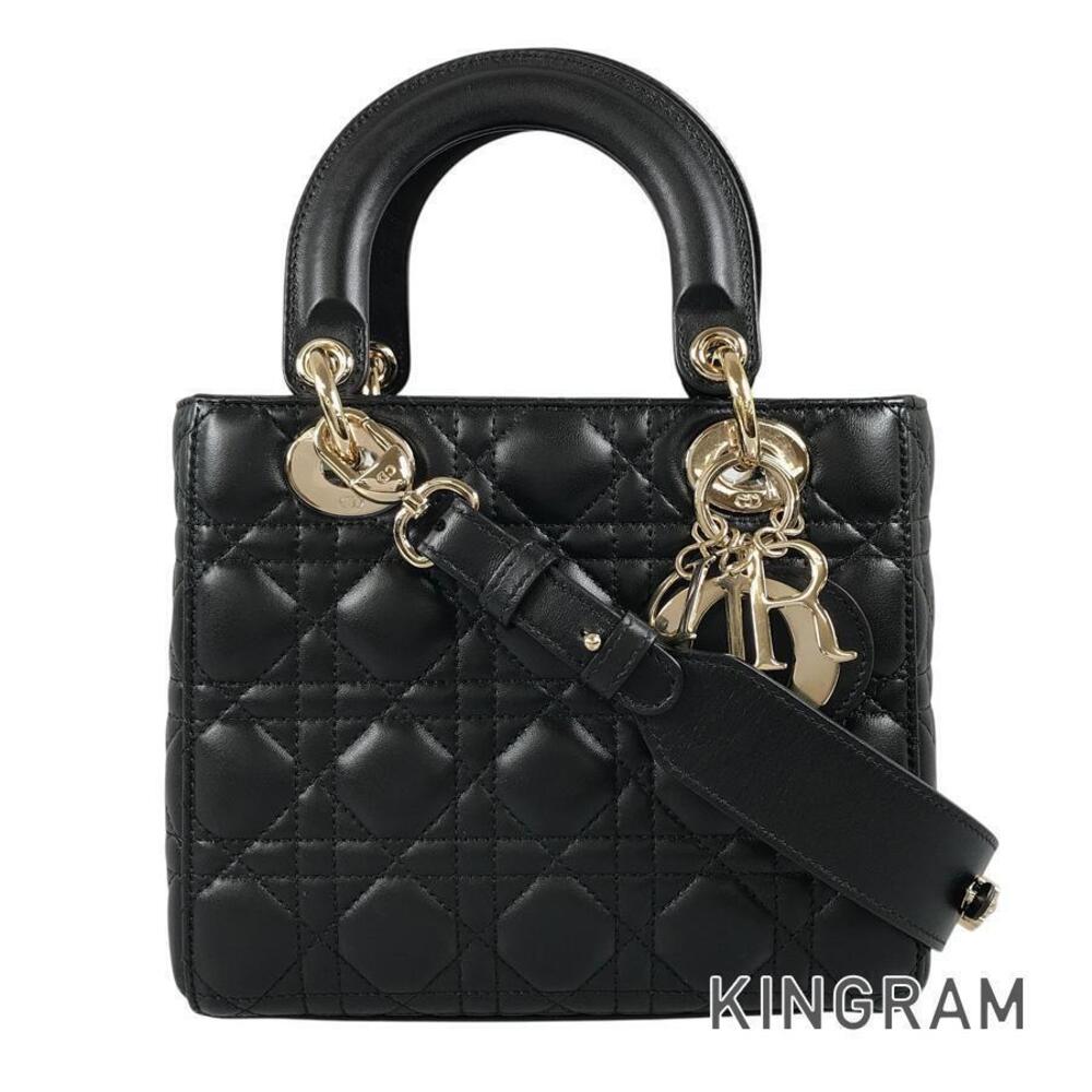 Christian Dior Cannage My Lady Leather Handbag